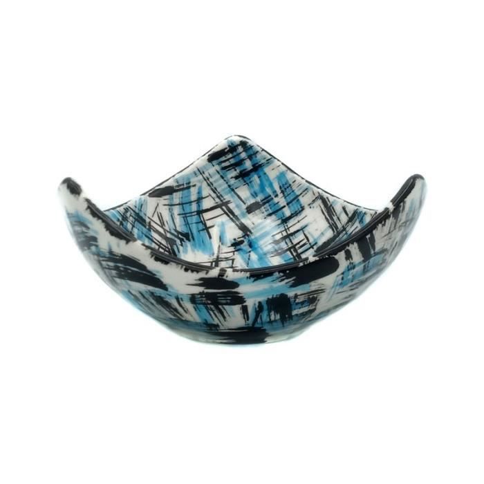 Petit Saladier En Verre Bleu - Occasion, Quelques Marques D'usure