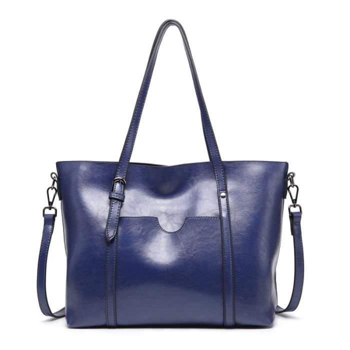 Sac à main - KJEHOME - Rouge - PU cuir - Grande capacité - Multi poches
