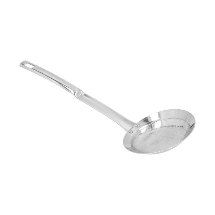 Cuillère à Graisse En Acier Inoxydable à Mailles Fines Pour Hot Pot Mousse Graisse Huile écumage (diamètre 14 Cm