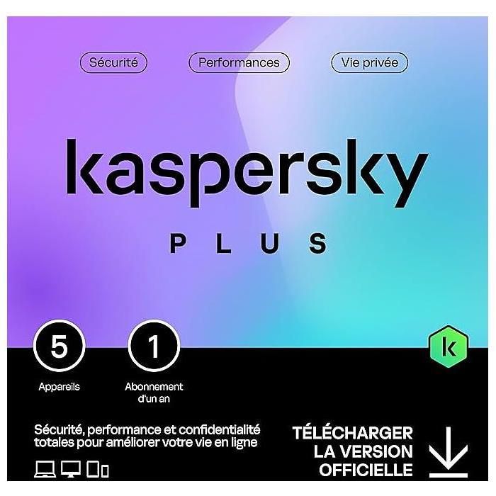 Antivirus - KASPERSKY - Kaspersky Plus 2026 - 3 Postes