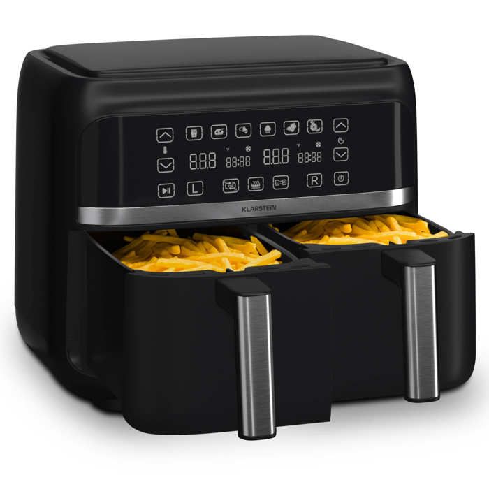 Friteuse à air chaud Klarstein - Airfryer XL 2850 W - 76 L - Panneau de commande tactile - Minuterie - 6 modes - Klarstein