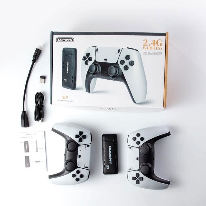 Manette De Jeu Sans Fil 2.4G Avec Récepteur - Contrôleur Mini Pour Console PS1, PC Et Plus, À Piles