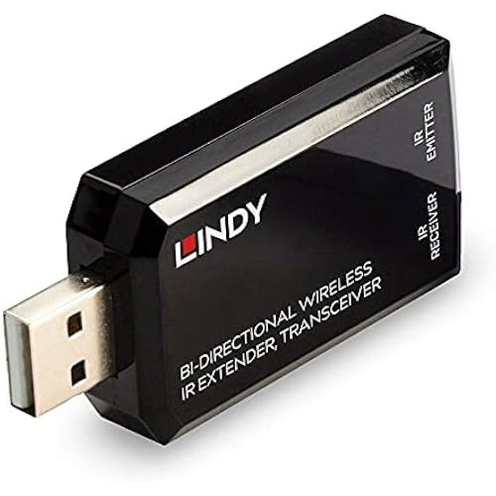 Extender IR - LINDY - Émetteur-Récepteur Bidirectionnel - 150m - 10 Canaux RF - Économie dÉnergie