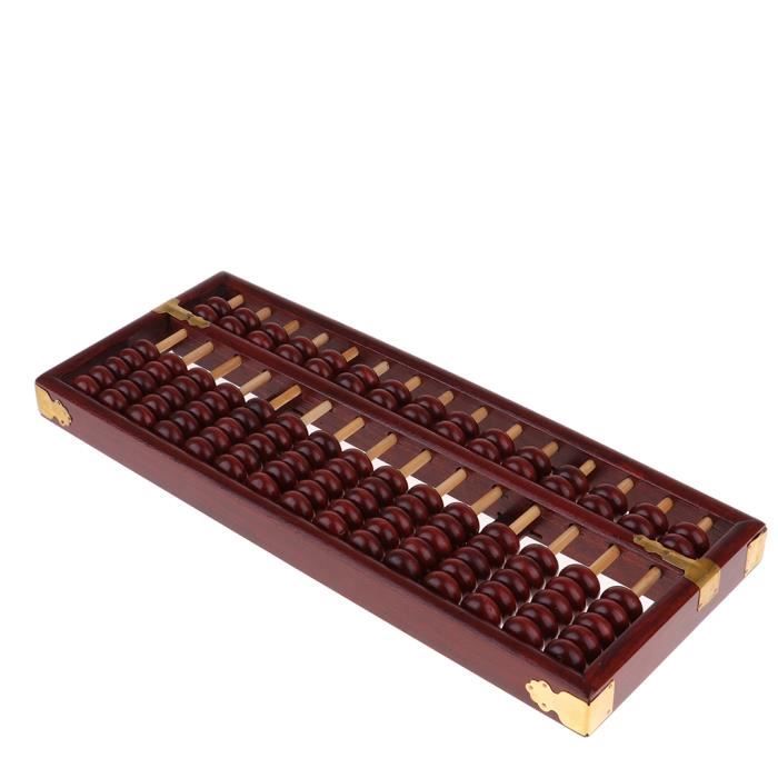 Boulier Chinois 23 Chiffres - Soroban Arithmétique En Plastique - Outil Pédagogique Enfants 34.5x7cm