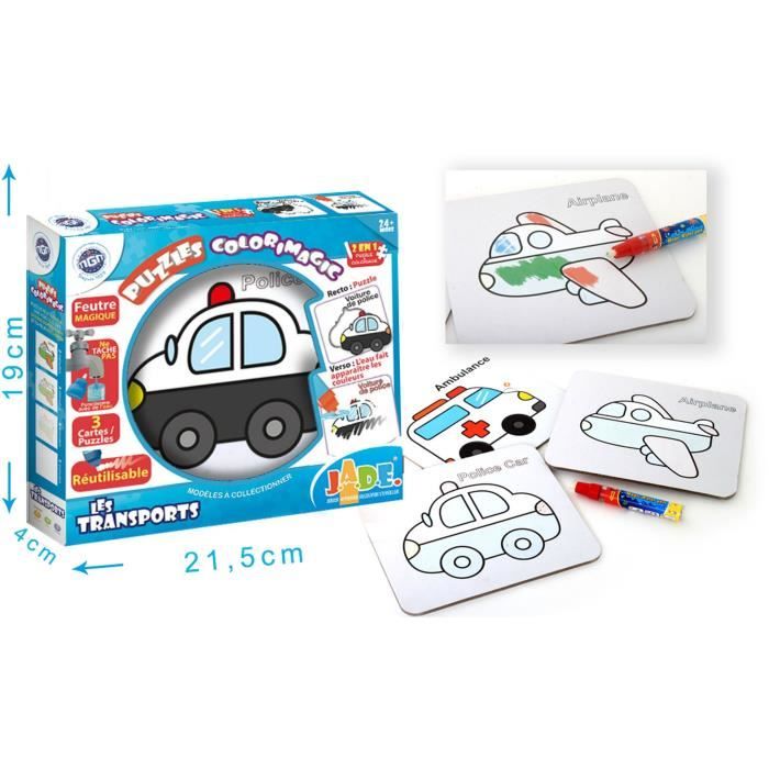 MGM Puzzle Colorimagic Les transports Cdiscount Jeux Jouets