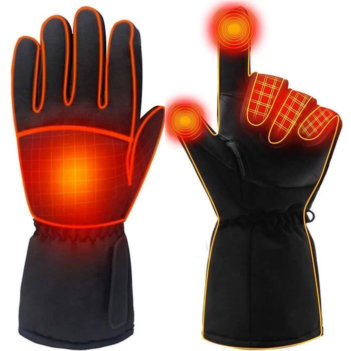 Moto Ski Randonnée Gants Chauffants BARCHI Rechargeables Pour