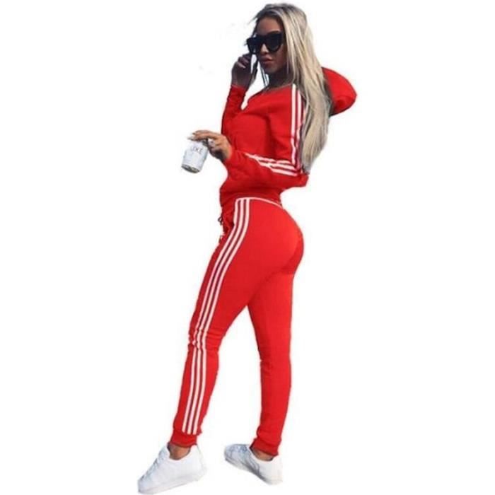Survêtement Femme Aottori 2 Pièces - Ensemble Jogging Décontracté Zippé Avec Poches - Pour Sport, Yoga Ou Daily Wear