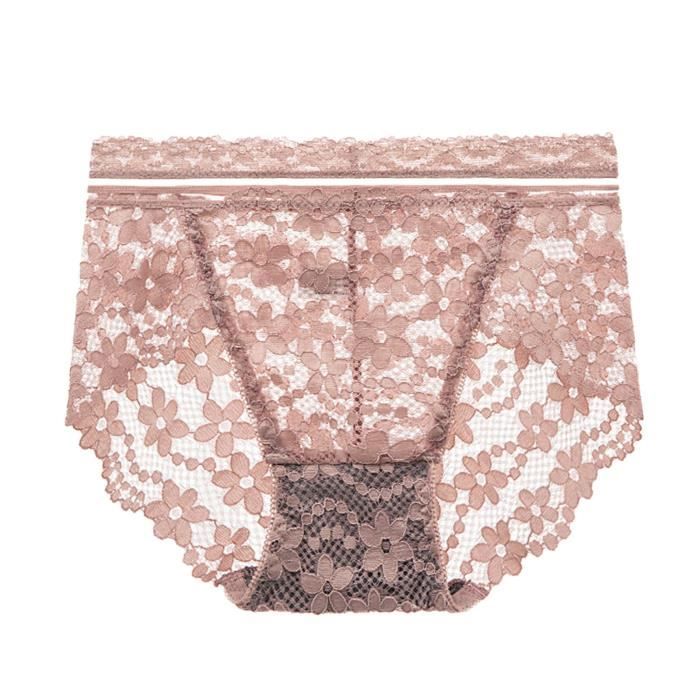 Culotte En Dentelle Pour Femme - Taille Haute - Sans Couture