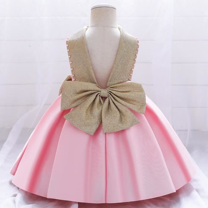 Robe Princesse Fille 4-13 Ans SoLu DAY8 - Sans Manches, Volants, Fleurs - Pour Mariage, Anniversaire, Cérémonie