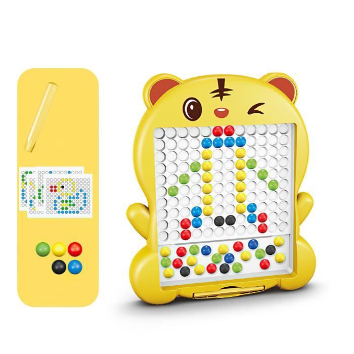 Tablette Magnétique FOCCTS - Planche à Dessin Avec Stylo Et Billes - Jeu éducatif Pour Enfants - Apprentissage Ludique