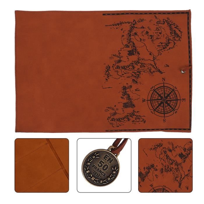 Pochette à Crayons En Cuir Vintage - Taille 21x8 Cm - Double Couche, Protection Pour Pinceaux, Stylos, Outils - Marron