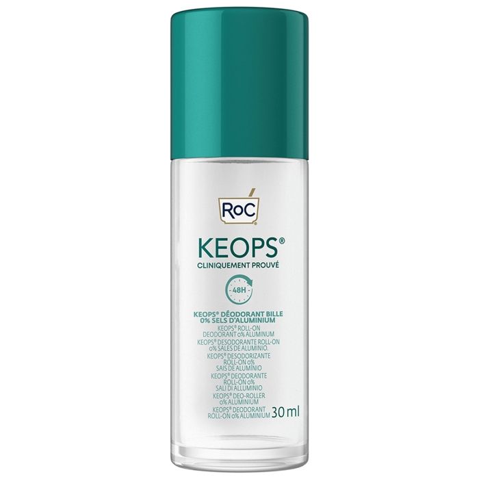 RoC Keops Déodorant Roll-On Peau Sensible 0% Aluminium 30 ml ...