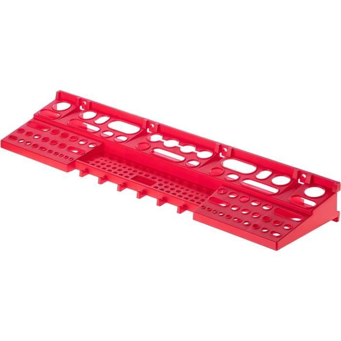 BigKing Support Rangement Outils Mural 32cm - Étagère Porte-Outils Avec 23 Trous Pour Tournevis, Marteau, Pince