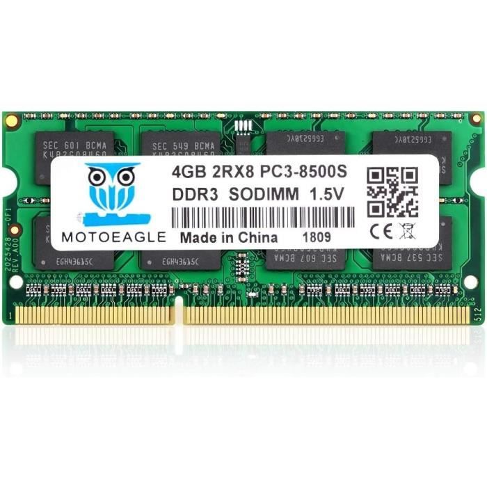 Mémoires RAM RDIMM PC3-8500 (DDR3-1066) Pour Ordinateur