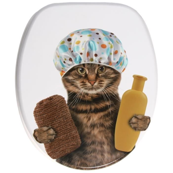 Abattant wc motif chat shop