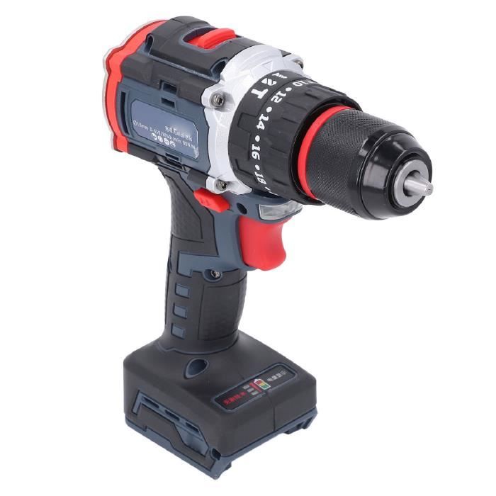 Perceuse Visseuse Sans Fil VickyHome 12V 45N.m | 2 Batteries 1500mAh | 26 Embouts | Lampe LED | 2 Vitesses