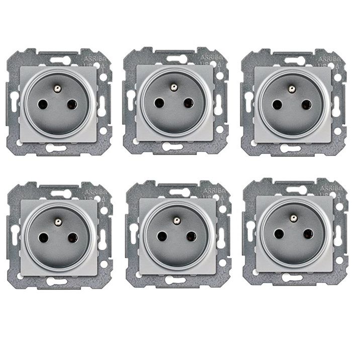 Lot de 6 Prises 2P+T Siemens DELTA VIVA - vue 2