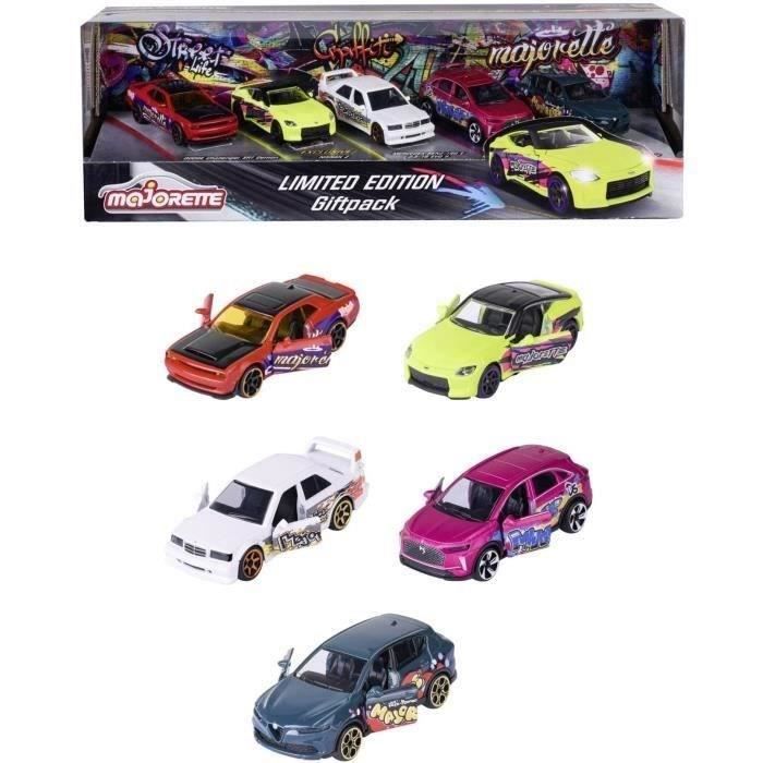 Coffret Cadeau Série Limitée 11 - MAJORETTE - 5 voitures métal exclusives - Roues libres - Échelle 1/64 - Dès 3 ans