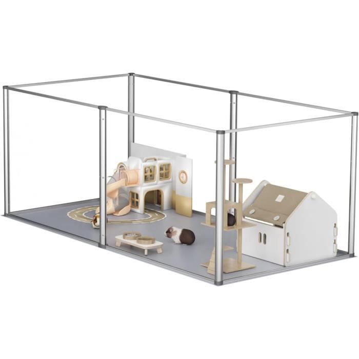 BingoPaw Enclos Lapin Intérieur Modulable Parc Cochon d