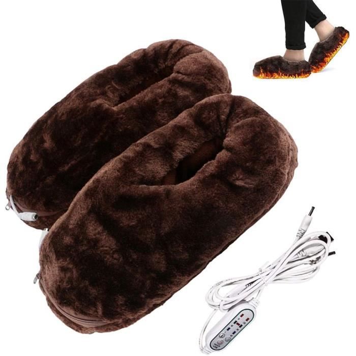 Semelle chauffante 10 USB | Semelles chauffantes USB chargées électriquement - chauffe-pieds électriques pour semelle d'hiver avec 3 températures réglables pour hommes et femmes