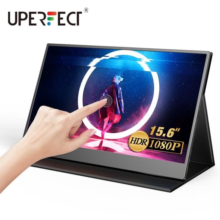 UPERFECT – Moniteur portable 15.6 écran tactile USB-C externe – 1920×1080 FHD