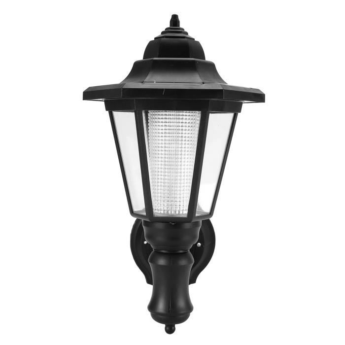 Lot De 2 Appliques Murales Solaires Hexagonales Vintage - Éclairage Extérieur Blanc - Autonomie 6-9h - Pour Jardin, Terrasse