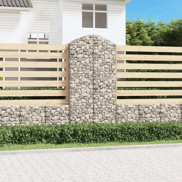 Vidaxl Panier de gabions arqué