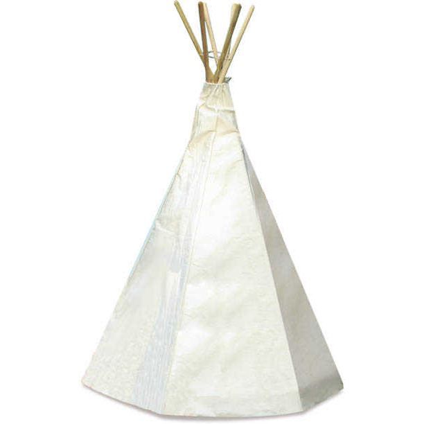 Tente tipi d'indien VILAC en toile denim écru pour enfant à monter soi-même
