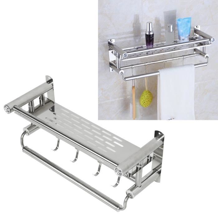 Étagère de rangement murale - VVIKIZY - Acier inoxydable - 40x15x15,5 Étagère de rangement murale - VVIKIZY - Acier inoxydable - 40x15x15,5