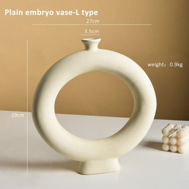 Vase Rond En Acier Inoxydable - Style Nordique, Noir Mat - Déco Moderne Pour Salon, Chambre, Bureau Ou Mariage - 5