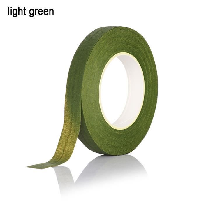 Ruban Adhésif Floral PET - 1/4 Pouce X 72 Yards - Imperméable - Pour Fleuristes/créations - Vert Clair - Neuf