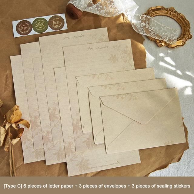 Zimoer Lot 30 Enveloppes Motif Fleur – Papier Lettre Élégant A5, 6 Couleurs Pastel, Enveloppes Mariage Invitation Anniversaire, Design Intérieur Surprise