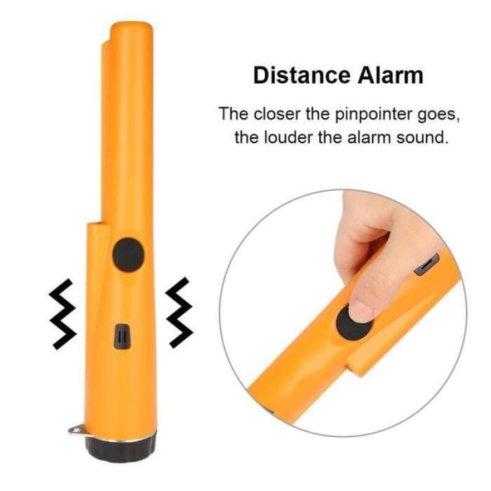 Pointeur Détecteur De Métaux 360° Haute Sensibilité – Pinpointer Étanche IP66, Alarme Audio/Vibration