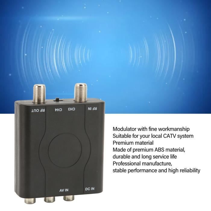 Modulateur RF compact de RCA | Sécurité MM Modulateur RF compact de RCA | Sécurité MM