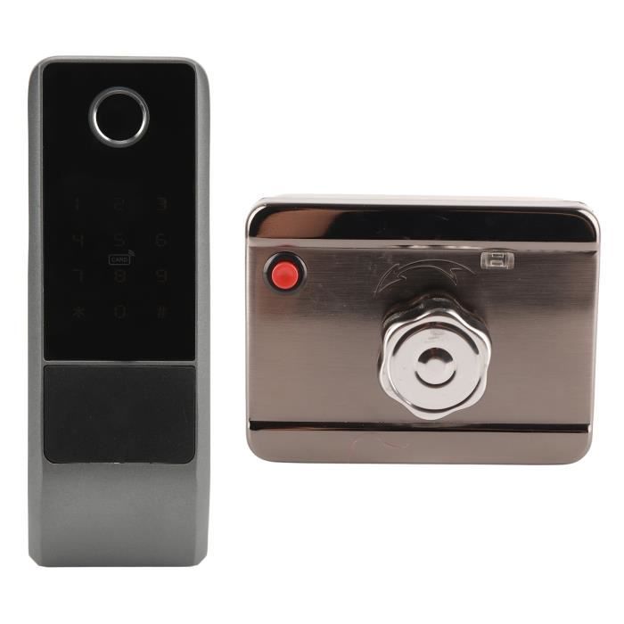 Serrure de porte à empreintes digitales pour chambre à coucher,bouton