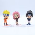 6 Pcs / lot version anime 18 Naruto sasuke figurine ensemble Figurine PVC jouet figurine modèle 7 cm cadeau de noël-1