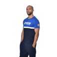 FREEGUN Tee Shirt Homme 100% coton RACING, regular fit, col rond & manches courtes - bleu taille S-1