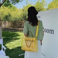 Sac à Bandoulière Femme WOVTE Petits Sacs Transparents En PVC Avec Anse