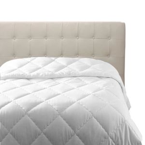 Couette très chaude 140 x 200 cm polyester blanc ULTIMA CONFORT