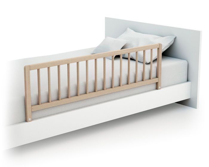 Barrière de sécurité de lit enfant Taupe 180 x 42 cm Polyester Gris -  Cdiscount Puériculture & Eveil bébé
