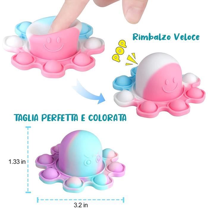 Fidget Pop It Carré Triple Jouet Sensoriel Licorne Pop It 3x3 – Carré Triple Anti-stress Pour Enfant Et Adulte (Occasion