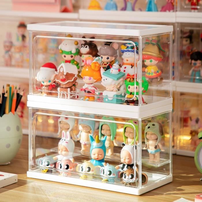 Vitrine Acrylique Pour Figurines OLYCRAFT - Protection Anti-Poussière 17.3x8.2x10.5cm