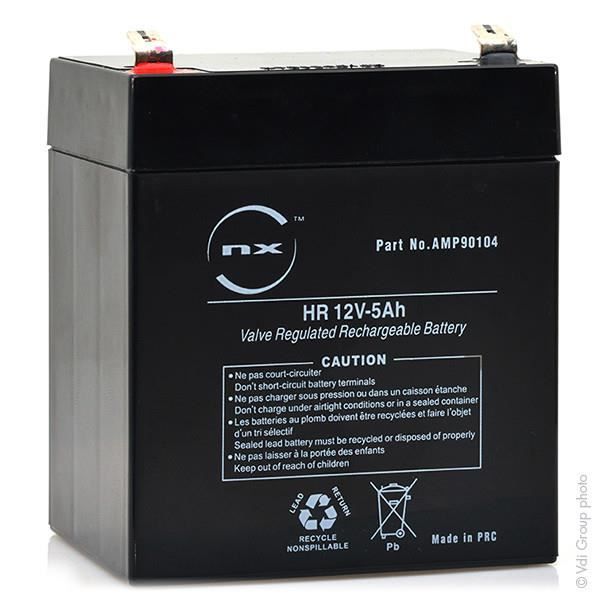 Batterie plomb AGM HR 12V-5Ah 12V 5.4Ah T2 - Unité(s) - Cdiscount
