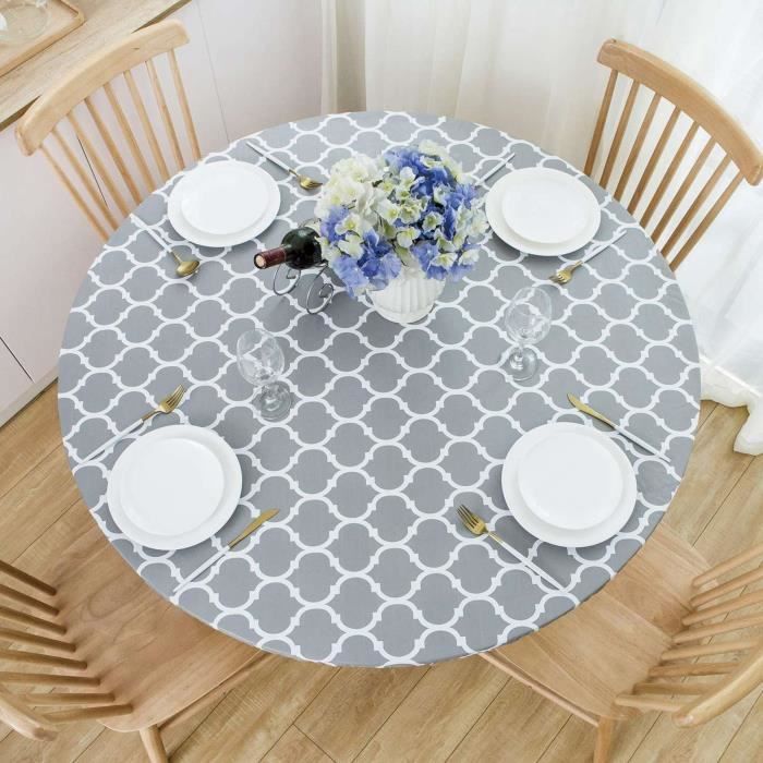 Stafeny Nappe d'extérieur ronde, élastique, imperméable, antidérapante, ronde, avec élastique, pour décoration, table de cuisine, jardin, extérieur, style 10, 70-100 cm (diamètre de la table Stafeny Nappe d'extérieur ronde, élastique, imperméable, antidérapante, ronde, avec élastique, pour décoration, table de cuisine, jardin, extérieur, style 10, 70-100 cm (diamètre de la table