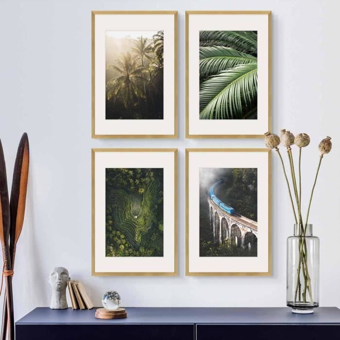 Craig Frames Confetti Lot de 4 cadres photo Rose moderne 30,5 x 91,4 cm
