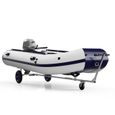 Remorque Chariot de mise à l'eau pour bateaux pneumatiques dériveurs annexes, SUPROD TR350-L, noir/bleu-2