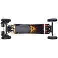 AKATEBOARD Skateboard &eacute;lectrique 10Ah Vitesse 40KM - H Type Cross-Country avec t&eacute;l&eacute;commande, Noir, SYL-08246-2