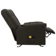 35727Haut de gamme® Fauteuil Relax inclinable - Fauteuil de massage pour Salon ou Chambre à coucher - électrique Taupe Tissu-2