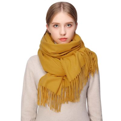 Châle Pashmina Femme Automne Hiver - Écharpe Tricotée Douce Et Chaude - Pour Mariage, Soirée, Quotidien - 4