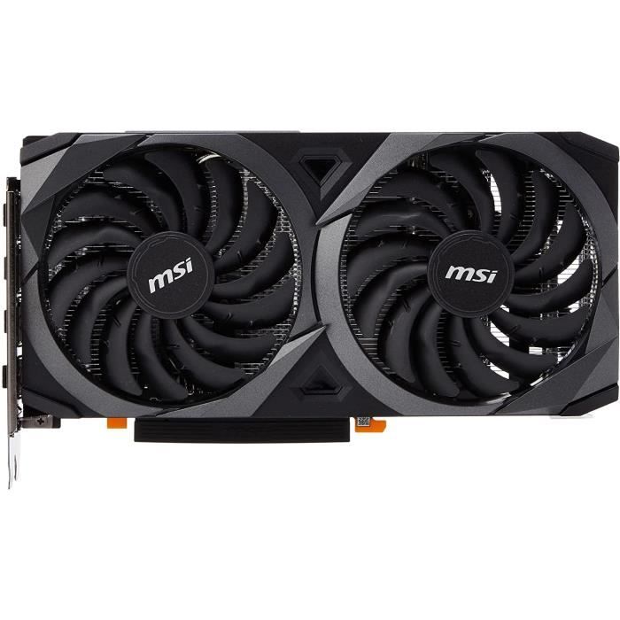 MSI RTX 3060 Ti Ventus 2X 8G OC - Carte Graphique NVIDIA GeForce RTX 3060 Ti 8 Go GDDR6, Refroidissement Performant, Finition Grise Et Design Sobre - 9